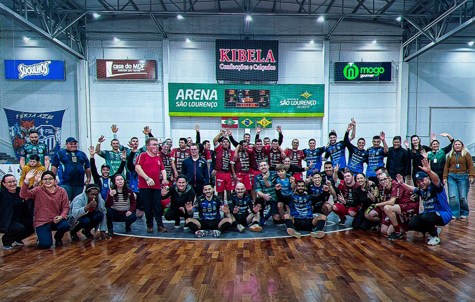 Futsal São Lourenço e APAE protagonizam partida marcada pela inclusão e solidariedade