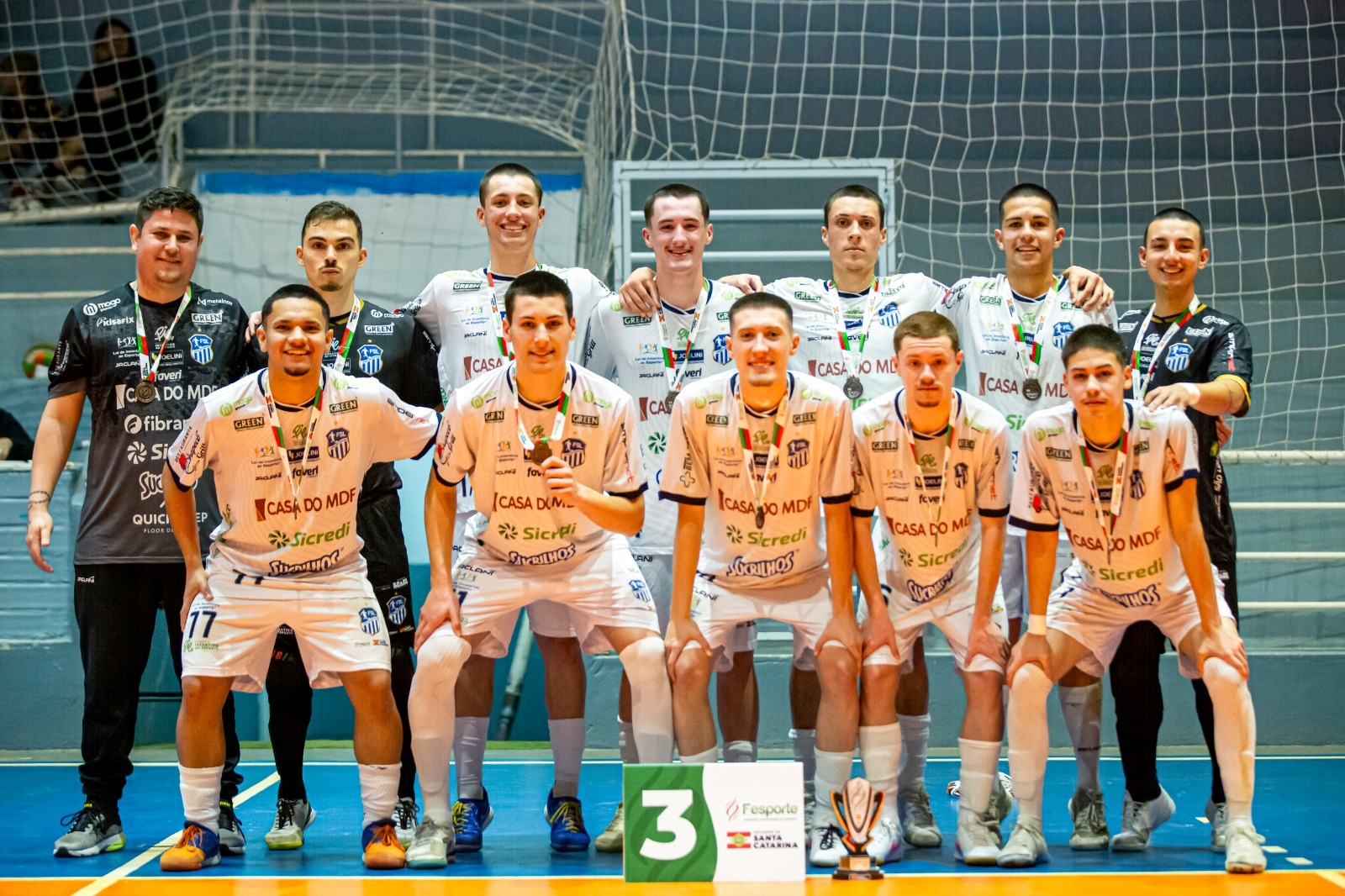 Futsal São Lourenço conquista bronze e garante vaga na etapa regional dos Jogos Abertos de Santa Catarina