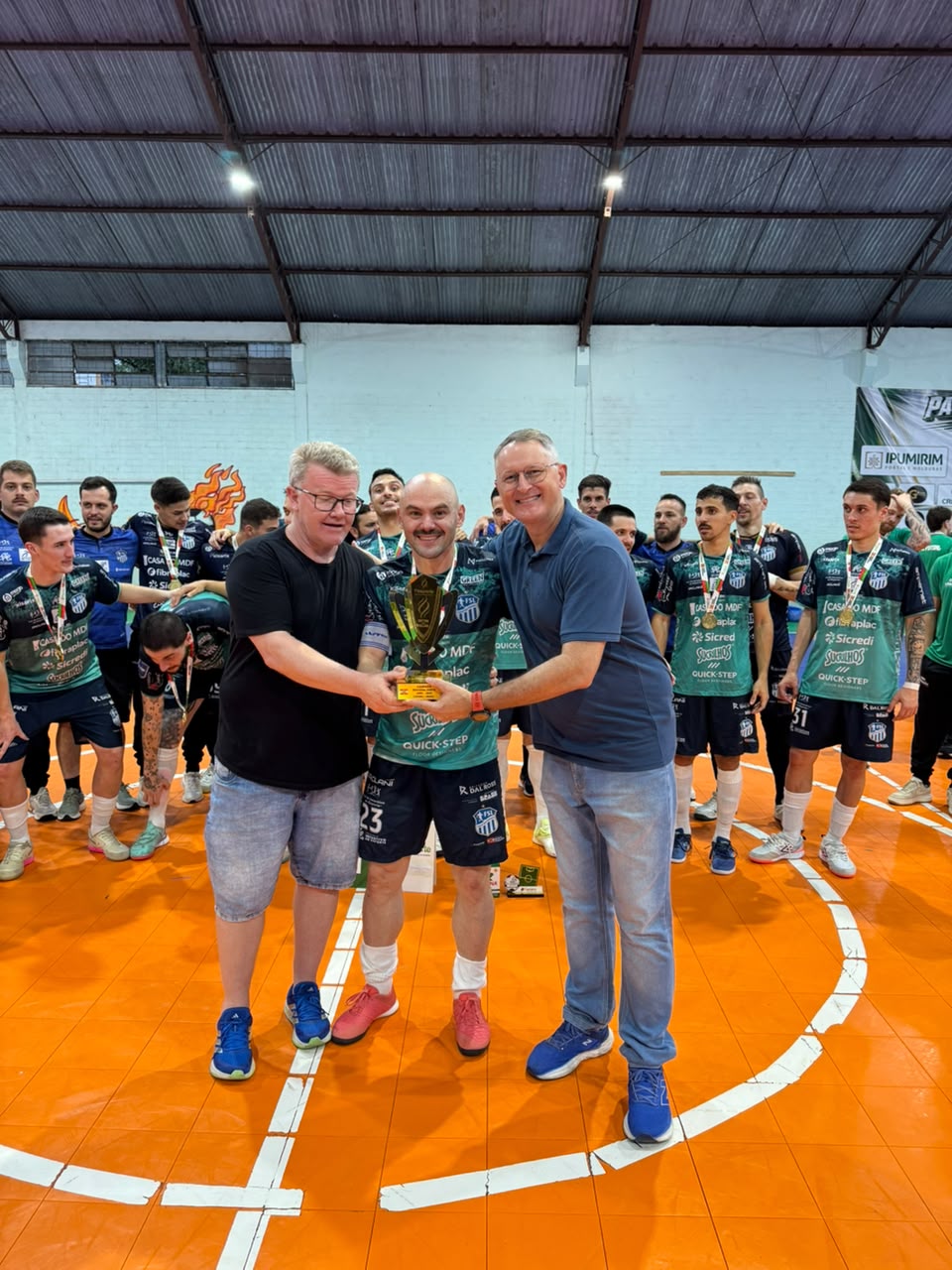 Futsal São Lourenço é campeão da etapa regional Oeste do JASC e garante vaga para o estadual